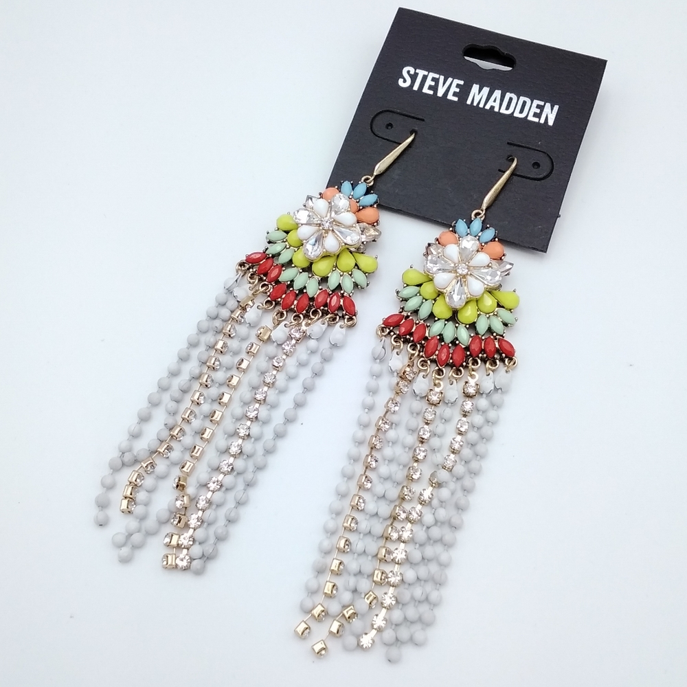 Steve Madden Multicolor Beaded Earrings